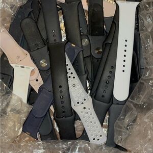 Assorted Silicone Smartwatch Bands - Multiple Colors